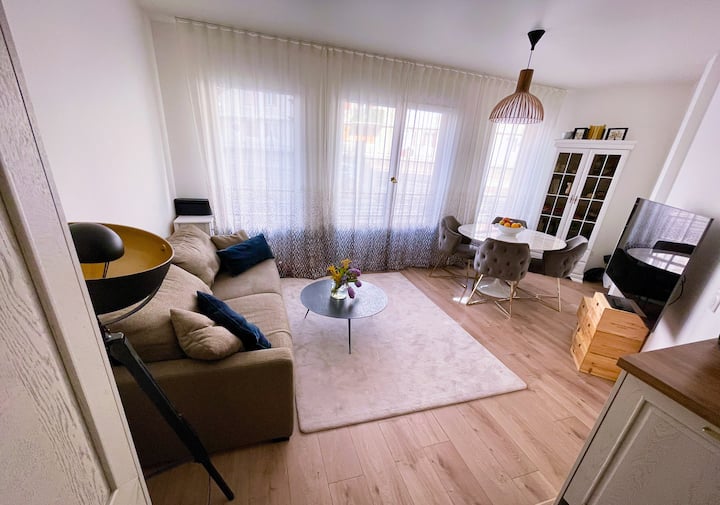 Photo d'un salon avant le shooting photo immo